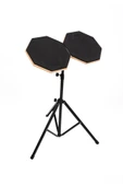 Bateri Davul Drum Pratik Çalışma Pedi ve Standlı Full Setup - 3