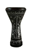 Döküm Erzincan Işlemeli Darbuka Siyah Kılıf Hediye - 1