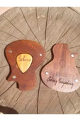 Kişiye Özel Isim Yazılabilir Ahşap Gitar Pena Kutusu - Gitaristler Icin Özel Tasarım thumbnail 4