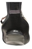 Timsah Deri  Desen Siyah Klasik Gitar Kılıf Gigbag (CASE) Su Geçirmez Gigbag 2,5Cm Pedli thumbnail 4