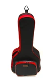 Klasik Gitar Kılıfı Kırmızı Taşıma Çantası Gigbag Softcase + Ahşap Pena - Fark Yaratan Özel Tasarım thumbnail 4