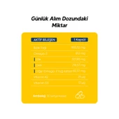 Balık Yağı Içeren Omega-3 D3 & K2 Vitamin 30 Tablet Takviye Edici Gıda thumbnail 5