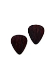 Profesyonel Ahşap Gitar Ukulele Penası Wooden Guitar Picks Ceviz Ağacı thumbnail 4