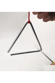 5 Adet Metal Eğitici Trıangle Üçgen Zil Müfredata Uygun Anaokulu Ve Ilk Orta Öğretim Çocuk Müzik - 4
