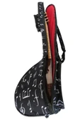Profesyonel SU GEÇİRMEZ 20 MM PEDLİ Gigbag Uzun Sap Bağlama Saz Kılıfı Siyah + Tel Takımı hediye thumbnail 6