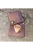 Kişiye Özel Isim Yazılabilir Müzik Severlere Ahşap Gitar Pena Kutusu - Gitaristler Icin Özel Tasarım thumbnail 2