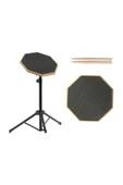 Bateri Davul Drum Pratik Çalışma Pedi ve Standı + Baget  Donizetti thumbnail 1