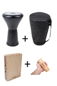 Siyah Mısır Darbuka - Seyahat Kajon Cajon Shaker Marakas Full Perkusyon - 1