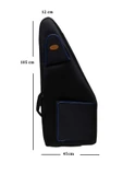 Profesyonel Ultra Koruma 1. Sınıf Su Geçirmez 20 Mm Pedli Kanun Gigbag Kılıfı Taşıma Çantası - 1