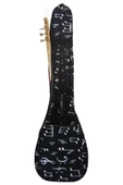 Profesyonel SU GEÇİRMEZ 20 MM PEDLİ Gigbag Uzun Sap Bağlama Saz Kılıfı Siyah + Tel Takımı hediye thumbnail 5