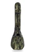 Profesyonel Pedli Gigbag Kısa Bağlama Saz Kılıfı Kamuflaj Desen Baglama + Tel Takımı - 3