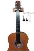 Dekoratif Ahsap Tasarım Sehpa Akustik - Klasik - Elektro - Electric - Bass Gitar Duvar Standı - 1