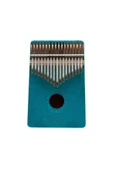 Kalimba Full Set  Paketi Stant Parmak Koruyucu Turkuaz - 3