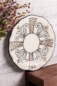 Snippy Lavanya - 6 Parça Porselen Kahvaltı Takımı Pasta Seti Tabağı Tatlı Tabağı Kahvaltılık Tabak 21cm - 8