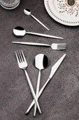 Snippy Fettucini - 6 Kişilik 36 Parça Paslanmaz Çelik Çatal Kaşık Bıçak Takımı 18/10 304 Paslanmaz Çelik - 8