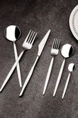 Snippy Fettucini - 6 Kişilik 36 Parça Paslanmaz Çelik Çatal Kaşık Bıçak Takımı 18/10 304 Paslanmaz Çelik - 3