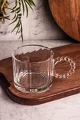Snippy Cuppy - Cam Bardak Boncuk Kulplu Kupa Çay Kahve Meşrubat Bardağı 300 ml - 2
