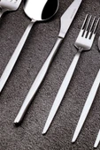 Snippy Fettucini - 6 Kişilik 36 Parça Paslanmaz Çelik Çatal Kaşık Bıçak Takımı 18/10 304 Paslanmaz Çelik - 6