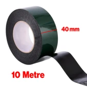 Çift Taraflı Köpük Sünger Bant Eva Yapıştırma Montaj Bandı Siyah 40 mm x 10 Metre Etil Vinil Asetat - 2