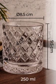 Snippy Madrid - 6'lı Cam Bardak 250 ml El Yapımı Meşrubat Bardağı - 8