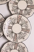 Snippy Lavanya - 6 Parça Porselen Kahvaltı Takımı Pasta Seti Tabağı Tatlı Tabağı Kahvaltılık Tabak 21cm - 3
