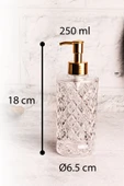 Snippy Bella -  2'li Cam Sıvı Sabun Bulaşık Deterjanı Şişesi Sabunluk 250 ml - 5