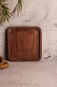 Snippy Ahşap Kare Tepsi 4 Kare Kase Uyumlu 4 Kaselik Elysia Timeless Uyumlu Tepsi Sunumluk thumbnail 4