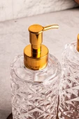 Snippy Mira - Ahşap Stantlı 2'li Cam Sıvı Sabun Bulaşık Deterjanı Şişesi Sabunluk 250 ml - 4