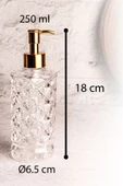 Snippy Mira - Ahşap Stantlı 2'li Cam Sıvı Sabun Bulaşık Deterjanı Şişesi Sabunluk 250 ml - 6