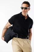 Erkek Çekmeyen Pamuklu Kumaş Regular Fit Standart Kesim Polo Yaka Tişört POLOYAKA-T-SHIRT1 - 9