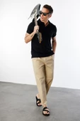 Erkek Çekmeyen Pamuklu Kumaş Regular Fit Standart Kesim Polo Yaka Tişört POLOYAKA-T-SHIRT1 - 11