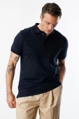 Erkek Çekmeyen Pamuklu Kumaş Regular Fit Standart Kesim Polo Yaka Tişört POLOYAKA-T-SHIRT1 - 4