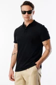 Erkek Çekmeyen Pamuklu Kumaş Regular Fit Standart Kesim Polo Yaka Tişört POLOYAKA-T-SHIRT1 - 8