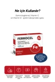 Ferrocel 30 Kapsül Demir, Vitamin C Ve D3 Içeren Takviye Edici Gıda 600 Mg - 2