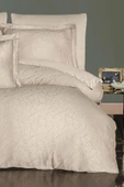 Varol Tencel Jakar Nevresim Takımı Çift Kişilik - Lienzo Cappuccino - 1