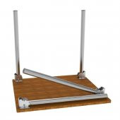 Tempo Masa Ayağı Katlanır Krom Metal 71 cm 4 Adet - 1