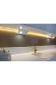 Voxify Mutfak Aydınlatma Mat Siyah Tezgah Altı Led Prizli Led Aydınlatma Armatür A++ Kalite - 3