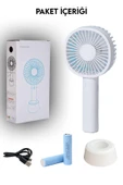 Voxify Mini Fan Masaüstü Taşınabilir Stantlı Vantilatör 2si 1 Arada Taşınabilir Masaüstü Fan Süper Sessiz - 3