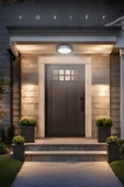 Voxify Yeni Model Led Panel Armatür Glop Su Geçirmez Hol Banyo Balkon Koridor Wc İç Ve Dış Mekan Beyaz Işık - 3