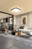 Voxify 24w Büyük Boy Antrasit Renk Kasa Tavana Sıfır Led Avize Salon Banyo Balkıon Koridor Aydınatlma - 5
