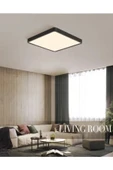 luxshome 24w Büyük Boy Antrasit Renk Kasa Tavana Sıfır Led Avize Salon Banyo Balkıon Koridor Aydınatlma - 3