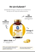 Balık Yağı Içeren Omega-3 D3 & K2 Vitamin 60 Kapsül Takviye Edici Gıda - 2