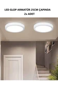 luxshome 2 Adet Led Avize Armatür Tavan Aydınlatma Lambası Tavan Glop Aplik Banyo Balkon Wc Koridor Lambası - 1