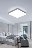 Voxify 30x30 cm Beyaz Kasa Büyük Boy 24W Led Panel Avize Armatür Salon Banyo Balkon Tuvalet ve Wc Lambası - 5