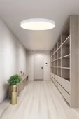 Voxify Modern Tavana Sıfır Led Panel Avize Plafonyer Armatür Işık Salon Koridor Banyo Balkon 3200 Sarı Işık - 3