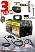 3 Başlıklı - 3 Fonksiyonlu Gazsız Gazaltı Kaynak Makinesi (TIG - MIG - MMA ÜÇÜ BİR ARADA) 420 Amper thumbnail 2