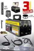 3 Başlıklı - 3 Fonksiyonlu Gazsız Gazaltı Kaynak Makinesi (TIG - MIG - MMA ÜÇÜ BİR ARADA) 420 Amper thumbnail 3