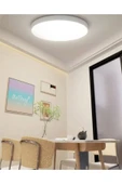 luxshome Modern Tavana Sıfır Yuvarlak Led Plofenyer Panel Spot Lamba Glop Aplik Armatür Avize 3200k Sarı Işık thumbnail 7