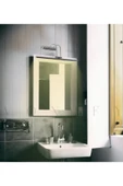 Voxify Gümüş Kaplama Gün Işığı (Sarı) Banyo Duvar Ayna Tablo Aydınlatması Flüt Aplik Kuğu Aplik Ledli Aplik - 1