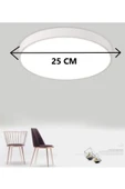 luxshome Modern Dekoratif Led Banyo Balkon Tuvalet Koridor Lambası Tavana Sıfır Led Armatür Avize Beyaz Işık - 2
